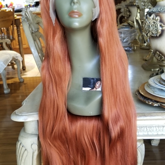 Copper Straight Beauty Lace Front Wig main image 14